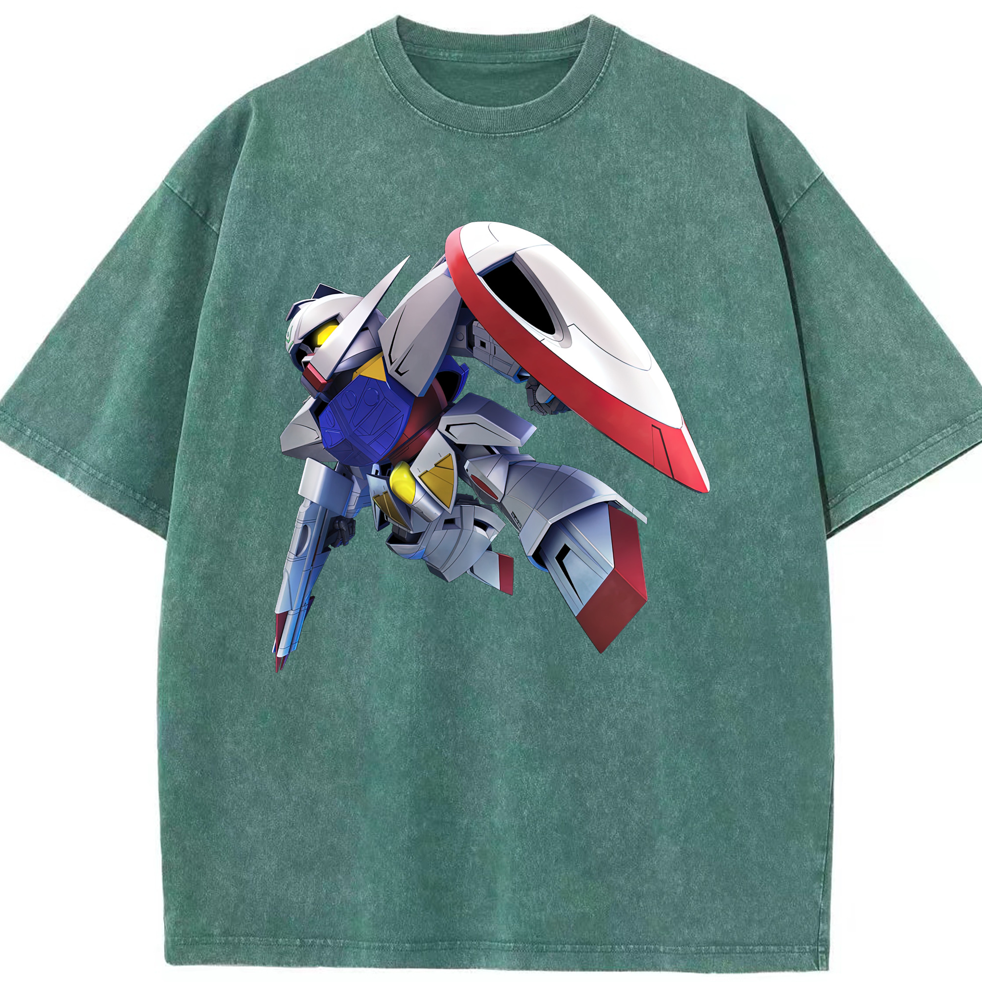 （画像用） 機動戦士ガンダム Mobile Suit Gundam 綿100% ヴィンテージ風 半袖Tシャツ（フロントプリント）
